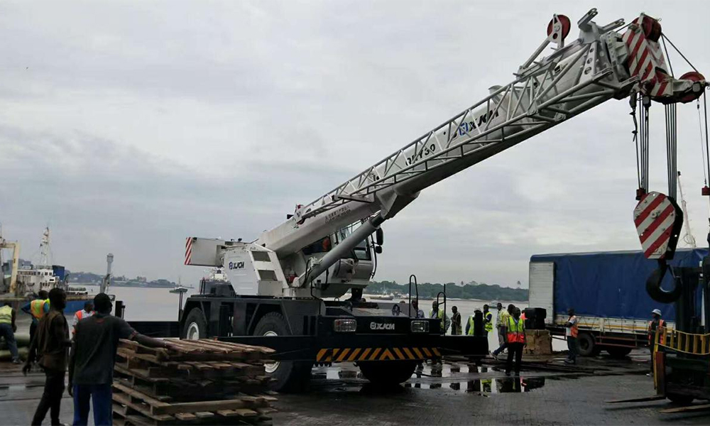 30 ton RT crane -Dares Salaam port .