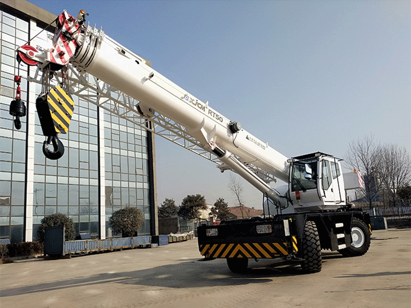 50-ton rough terrain crane