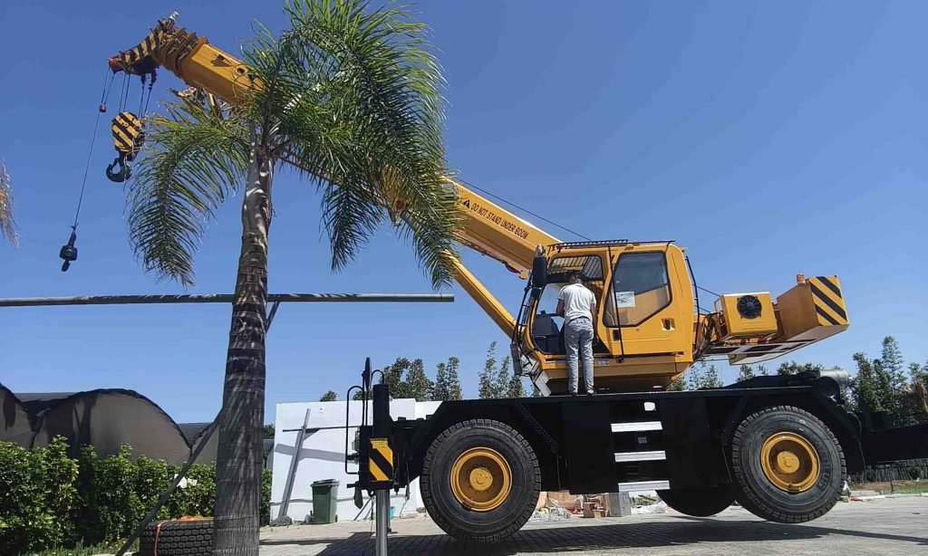 RT crane  in Morocco