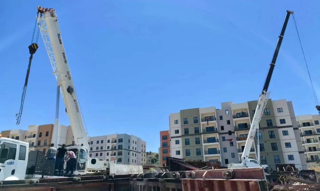 XJCM QY75 truck crane